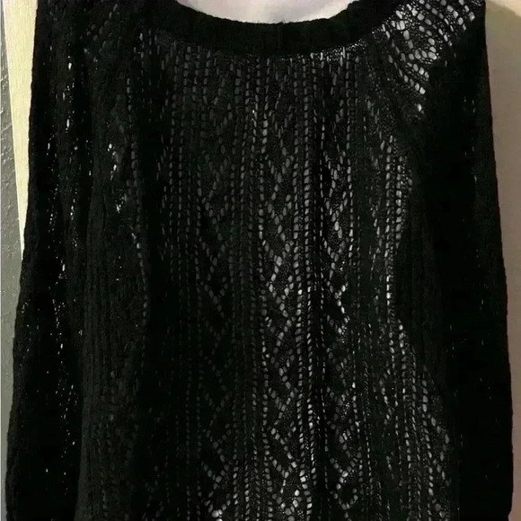 FREE PEOPLE Womens Black Long Sleeve Round Neck Sweater S Small - Picture 4 of 7